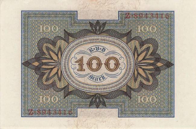 100 Mark 1920 ro.67a H/Z